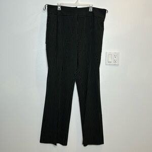 City Chic Black and White Pinstripe Penelope Pants